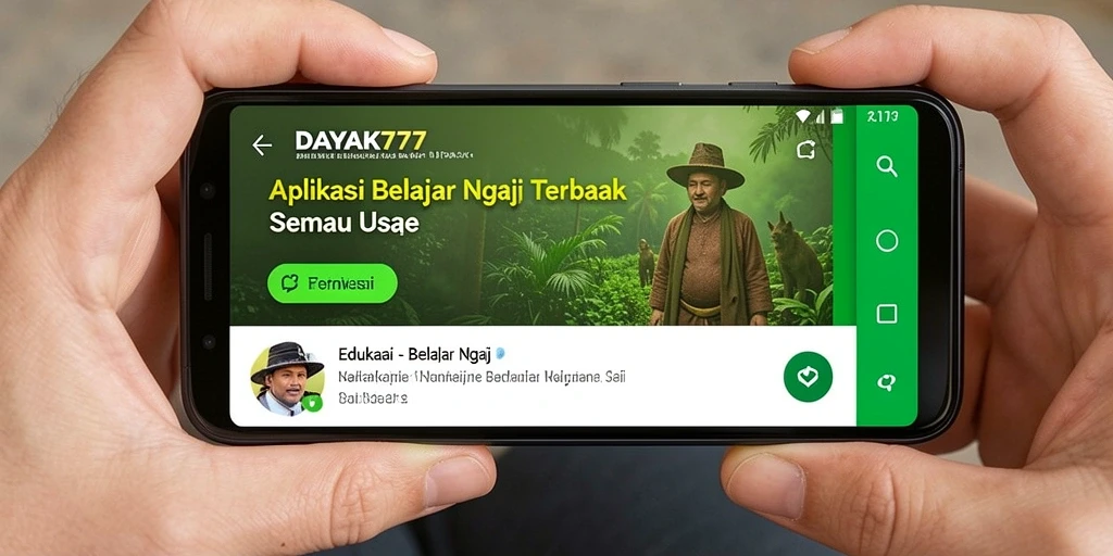 Tampilan antarmuka DAYAK777 yang interaktif dan mudah digunakan.