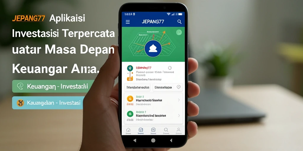 Tampilan antarmuka aplikasi JEPANG77 untuk investasi yang mudah dipahami.