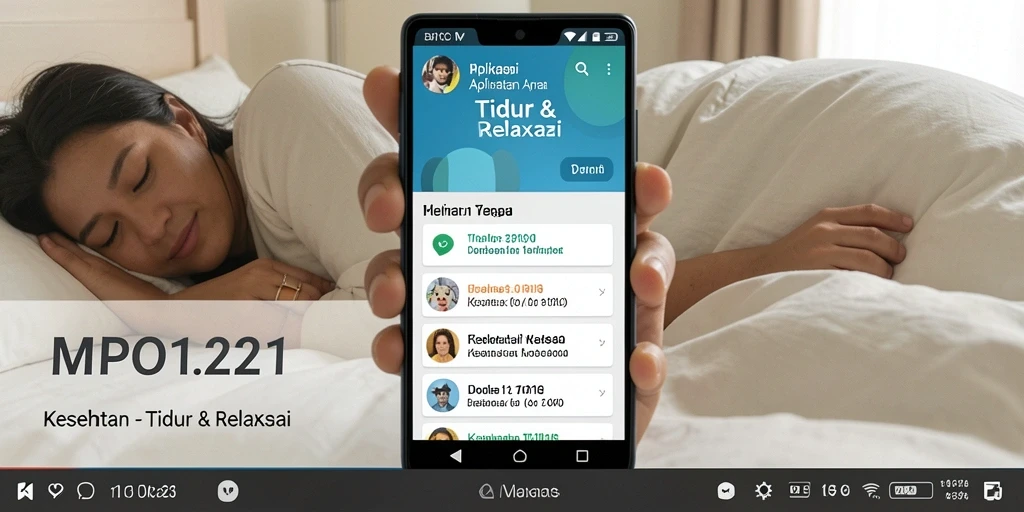 Tampilan antarmuka MPO1221 yang menenangkan dan fungsional.