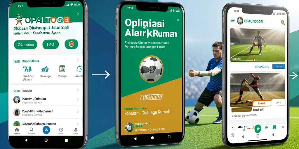 Tampilan antarmuka aplikasi OPALTOGEL untuk olahraga rumah.