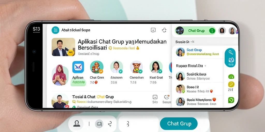 Antarmuka S13 yang sederhana dan fungsional untuk Chat Grup.